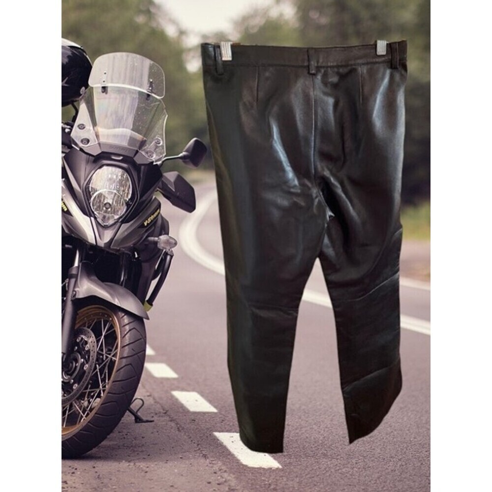 Hugo Buscati Collection Genuine Leather Riding Pants - Picture 8 of 11